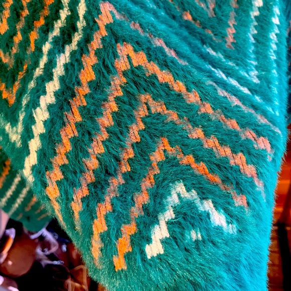 😍Arula Turquoise Chevron Sweater😍 - Picture 7 of 16